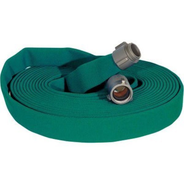 Armored Textiles Armored Textiles JAFLINE Double Jacket Fire Hose, 1-3/4" X 50 Ft, 400 PSI, Green N51H175LNG50N